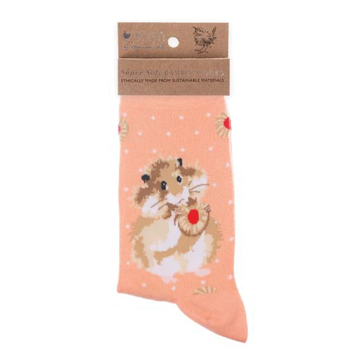 Wrendale 'Diet Starts Tomorrow' Hamster Bamboo Socks image 0