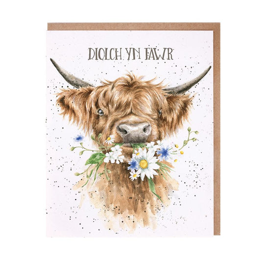 Wrendale Diolch Yn Fawr Bunch yr Ucheldir Cerdyn image 0