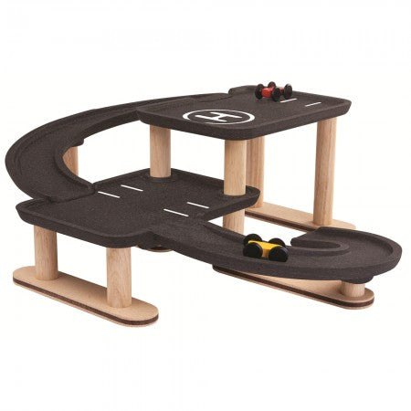 Plan Toys Wooden Race N Play Parking Garage image 0