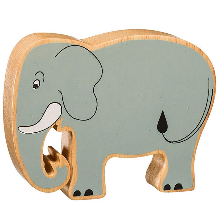 Lanka Kade Natural Wooden Grey Elephant NC257 image 0