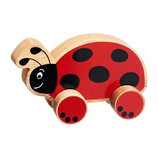 Lanka Kade Ladybird Push Along Fair Trade Wooden Toy image 0