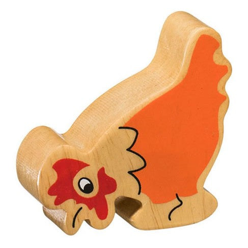 Lanka Kade Natural Wooden Orange Hen NC110 image 0