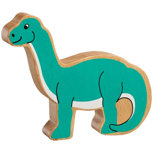 Lanka Kade Natural  Wooden Turquoise Diplodocus NC301 image 0