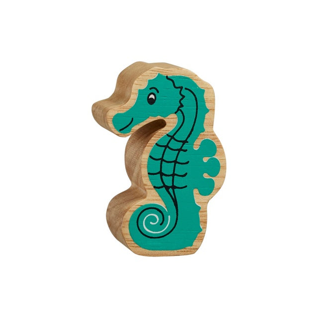 Lanka Kade Natural Wooden Green Seahorse NC282 image 0