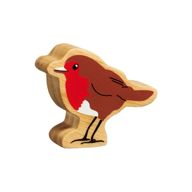 Lanka Kade Natural Wooden Red & Brown Robin NC160 image 0