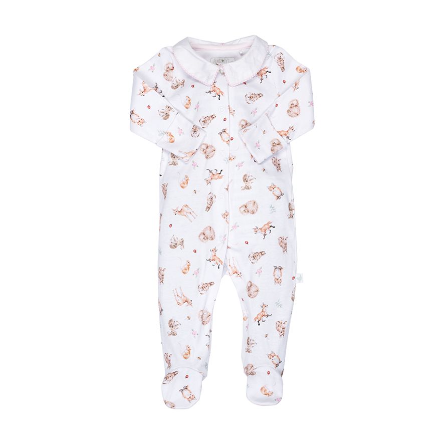 Wrendale Little Wren Babygrow - Little Forest Print image 0
